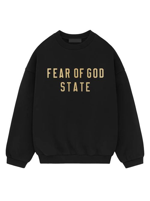 L'Essentials Fleece Crewneck nera Fear of God | 192BT246260FBLACK